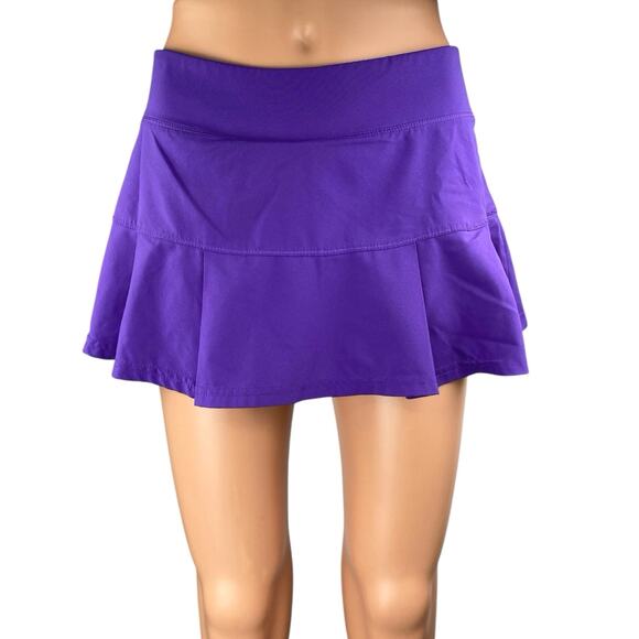 Prince Purple A Line Pleated Sporty Tennis Golf Athletic Skirt Skort Size S - Picture 1 of 5